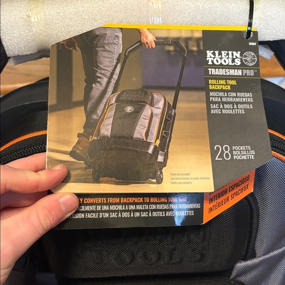 Gray and Black Men's Bag - Picture 3 of 5